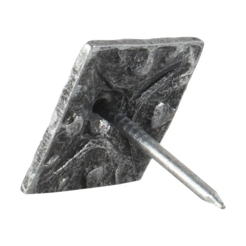 Heavy Duty Square Upholstery Nails Crafted From Solid Steel With Rich Pewter Finish, 5/8 In Head Decorative Tack