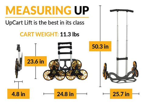 Lightweight Stair Climbing Hand Truck With Quick Fold Design 200 Pound Heavy Duty Moving Cart And Adjustable Handle Easy Glide On Steps For No Sweat Hauling Anywhere