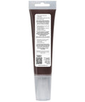 Your Go To Floor Repair Putty In Dark Brown Fast Curing Acrylic Wood Filler For Laminate Vinyl 3 oz tube back view.