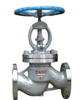 Heavy Duty Cast Steel Flange Globe Valve For High Pressure Steam And Heat Transfer Oil Two Point Five MPa Built Like A Tank Reliable Straight Fire Industrial Grade Dn450, DN80 model with blue handwheel.