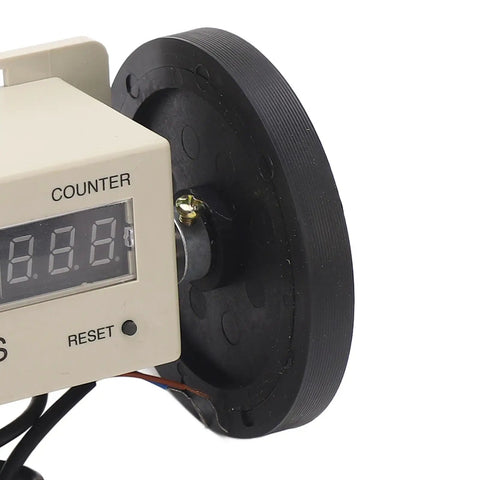 Close-up of Zopsc Metric Measuring Wheel in Meters, Digital 0.01-999999m, showcasing the counter and wheel design.