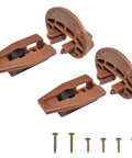 Heavy Duty Ball Bearing Drawer Slide Kit With Rock Solid Metal Backing For Smooth As Butter Cabinet Roll Upgrade Replacement Hardware Two Full Sets Ready For Easy Install Today includes brown plastic glides and screws.