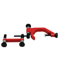 Universal Indicator Holder For Dial Test Indicator Built Tough In Lightweight Aluminum Alloy With One And Seven Eighths Inches Clamping Diameter, Red And Black