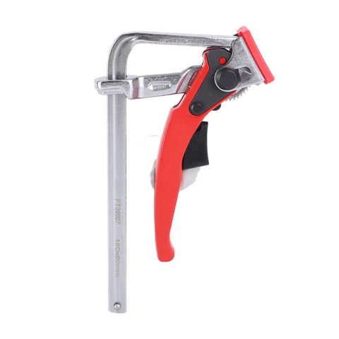 Rock Solid Ratcheting Table Clamp With 16CM Max Opening And 540 Lbs Killer Grip Heavy Duty Chrome Vanadium Steel Shop Dog for woodworking