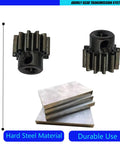 11T 32P Steel Pinion Gear For Traxxas TRX4 TRX6 RC Crawlers And Slash 4X4 Rustler 4X4 VXL Upgrade Part with steel plates