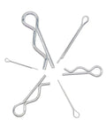 458 Pieces Cotter Pin And R Pin Assortment Kit With Locking Pins Split Pins And Tractor Clips For Mechanical Hitch Pins Carbon Pro Grade Heavy Duty Construction For Farm And Equipment, metal R pins