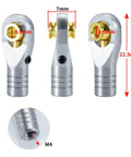 10 Piece Stainless Steel M4 Link Rod Ends Ball Head Right Hand Screw Set For 1/10 Axial SCX10 90046 RC Crawler Cars