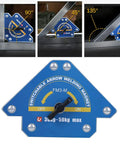 Super Durable Zohisin Welding Magnet With 30 To 50 Kilo Suction Power showing adjustable angles at 45, 90, and 135 degrees.