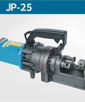 Heavy Duty Electric Rebar Cutter With Portable Hydraulic Shears And Cordless Bending Machine features a blue motor and rugged design for quick cutting.