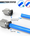 No Fuss Easy Push To Connect Fittings For 4mm Tube OD To M6 Thread Male Straight 0-145 PSI 32-140F installation guide