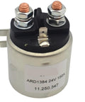Heavy Duty Lift Pump Contactor 24V 150A Magnetic Relay for Excavators and Forklifts with copper terminals.