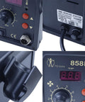 Close-up of Hot Air Rework Station 700W Powerhouse With Digital Temperature Display And Adjustable Airflow controls and connectors