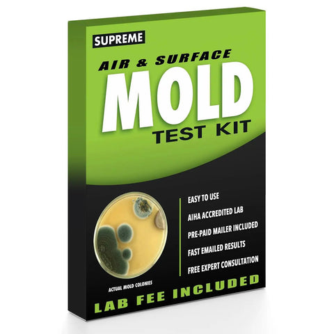 Box of DIY Air and Surface Mold Test Kit for Home Use With Prepaid Return Mailer and Expert Consultation, Fast Lab Analysis and Clear Results in Just 48 Hours