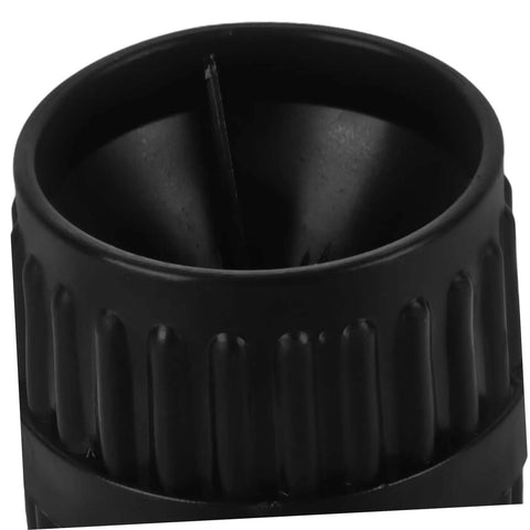 Close-up of black Two Piece Inner Outer Reamer Deburring Tool Set for Water Pipes Compact And Portable Chamfering Kit for edges