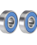S608-2RS Deep Groove Ball Bearings 8mm x 22mm x 7mm Double Sealed 440C Stainless Steel 2 Pack close-up