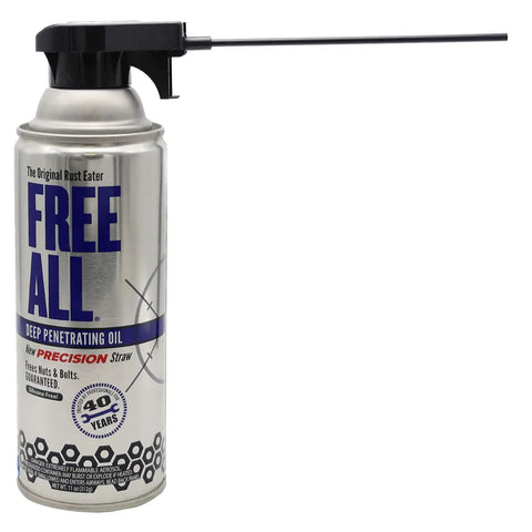 Deep Penetrating Rust Remover Oil With 11oz Precision Straw That Loosens Rusted Bolts Nuts Pipes And Locks Industrial Grade Silicone Free Formula Safe On Paint And Plastics, aerosol can