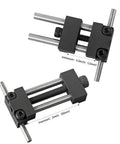 Precision Steel Milling Vise Work Stop Locator For CNC Machine Tool Clamping Jaw Kit Adjustable Clamp Size 0.5 To 2 Inches with two bolts.