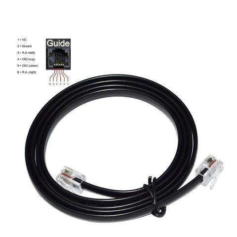 ST4 Autoguiding Cable 1m RJ11 6P6C No Fuss For Planetary Camera To Astronomical Telescope Equatorial Mount Plug And Play Guiding Cable 