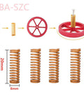 Upgraded Ender 3 Springs Kit With Hand Twist Leveling Nuts Hot Bed Die Springs Silicone Leveling Columns And Solid Bed Mounts