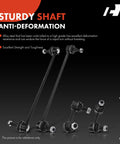 Front And Rear Sway Bar End Link Kit For Acura ILX 2013 2019 And Honda Civic 2012 2015 Pre Greased Steel Stabilizer Links Bolt On Upgrade For Smoother Handling And Rattle Free Ride, black steel links