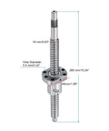 Illustration of Beefy Ball Screw SFU1605 16mm Diameter 5mm Lead 260mm Length with Anti Backlash Kit for CNC Machines