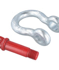 Two Pack 1 Inch D Ring Shackles Heavy Duty Bow Shackles With Screw Pin Eight And A Half Ton Working Load Limit Tow Shackles For Towing Rigging