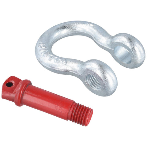 Two Pack 1 Inch D Ring Shackles Heavy Duty Bow Shackles With Screw Pin Eight And A Half Ton Working Load Limit Tow Shackles For Towing Rigging