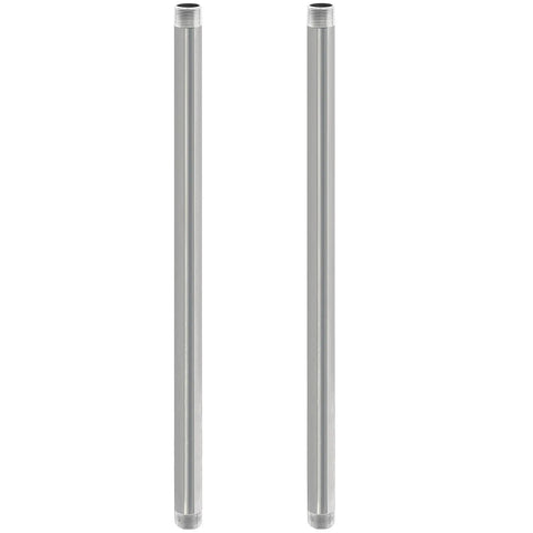 Three Quarter Inch By Forty Eight Inch Stainless Steel Pipe Set Of Two For NPT Heavy Duty And Tough As Nails Three Quarter Inch Threaded Fittings