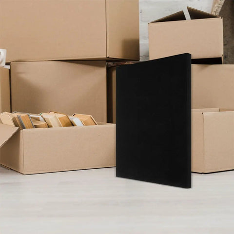 4 Pack Black Hard Foam Blocks 405x305x25mm Shipping Padding Sheets for Packaging Protection