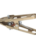 Powerhouse 600A Ground Clamp With Heavy Duty Brass Jaw And Secure Grip For Welding Shipyard Auto Parts High Amperage Earth Clamp, showing brass jaw design.