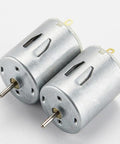 Two Beefy Torque 5000 RPM 6V Mini DC Motors with Cylinder Magnetic Drive, 2mm mounting holes, and 2x11mm shaft for DIY robotics.