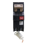 Two-Pole Ground Fault GFCI Circuit Breaker 30 Amp 120 240 Volt CH230GF for Electrical Panels front view with test button