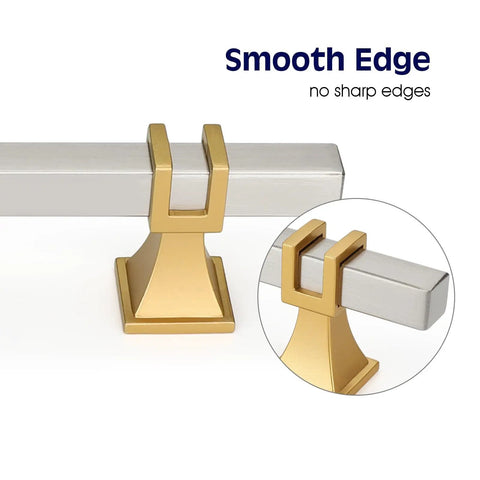 Top Shelf Brushed Nickel And Vintage Gold Cabinet Knobs 30 Pack Badass Stainless Steel Hardware With Super Tough Zinc Alloy Construction Perfect For Bedroom Drawers Kitchen Vanity Projects featuring smooth edge design.