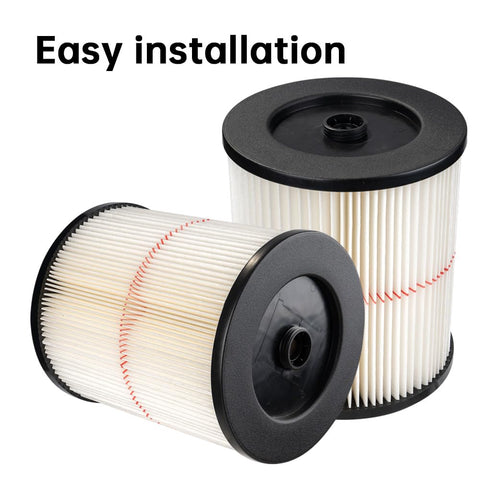 Replacement Red Stripe Cartridge Filter For 9 17816 Shop Vac And Larger Vacuums Fits 5 To 32 Gallon Wet Dry Vacs 2 Pack High Efficiency Vacuum Filter