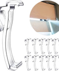 Clear Valance Clips For Horizontal Blinds 2.5 Inch Snap On Rod Holders Easy Peasy Slide In Durable Plastic Mounts.