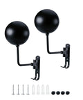 Beefed Up Heavy Duty 180 Degree Rotating Motorcycle Helmet Holder And Display Stand with aluminum mounts and hardware