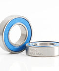 Beefed-Up Full Ball 10x19x5mm Cartridge Bearings Set Chrome Steel Blue Sealed With Grease Quad Pack For MTB Hub Pivot No Retainer Tough Load Capacity VRS Dual Lip Labyrinth Seal, two bearings