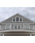 Rock Solid Cellular Pvc Deck Railing Kit With Aluminum Reinforcement 42 Inch High 120 Inch Long Pro Grade Balusters on exterior balcony.
