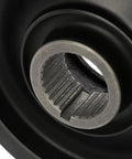 Close-up of heavy-duty replacement harmonic balancer crankshaft belt drive pulley for Acura CL TL MDX Honda Accord Odyssey Pilot models.