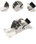 Self Locking Folding Hinge With 0 90 180 Degree Settings, Portable Locking Hinge for tables, 10.5cm long, 2.5mm thick, 4.5mm bore
