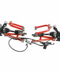 Beefed Up Go Kart 4WD Rear Drive Shaft CV Axle Joint Assembly Kit With Shock Swing Arms Mounts Hydraulic Brake Caliper Rotor Tie Rod