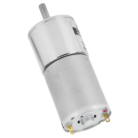 Ultra Quiet DC Gear Motor 24V With All Metal Gears And Pure Copper Coils For Industrial Low Speed High Torque Projects Plus Automatic Safety Cut Off close-up view of metal casing and power terminals