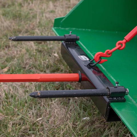 Hay Bale Spear Frame Attachment For Universal Front Loader Buckets Heavy Duty Skid Steer Loader 3000 Lb Capacity