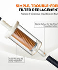 Inline Gas Fuel Filter For Briggs Stratton John Deere Craftsman Troy Bilt MTD Lawn Mowers And Tractors One Quarter Inch Replacement Filter