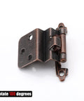 Inset Cabinet Door Hinges Three Eighths Inch Matte Black 20 Pack Flush Face Mount For Cupboard And Kitchen Cabinets 10 Pairs Max Fit Nine Millimeter Step Door Heavy Duty Stainless Screws Included.