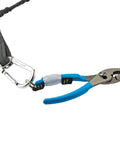 Squids 3180 Tool Tethering Kit For 2lb Tools ANSI ISEA 121-2018 Compliant, pliers attached to nylon lanyard with carabiner