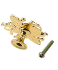Bee Shape Cabinet Knobs 2 Pack Nature Inspired Single Hole Pulls For Cabinets Dressers Furniture Doors Antique Gold Zinc Alloy Electroplated Finish Rust Resistant, 2.2" knob with screw