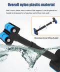 Heavy Duty Furniture Lifters With Smooth Glide Rollers, Adjustable Height Brackets For Hassle Free Cabinet And Kitchen Setup, Pro Labor Saving Tool That Moves Heavy Loads Without The Sweat in nylon plastic material, with blue rollers.