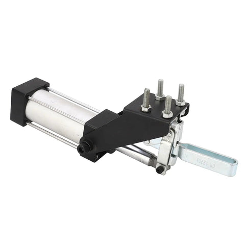 Straight Up Heavy Duty Pneumatic Toggle Clamp Featuring Slick Quick Release Design For Rock Solid Load Bearing Performance In Industrial Welding And Precision Mold Making Workspaces
