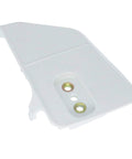 Heavy Duty Chainsaw Repair Kit Featuring Plug And Play Sprocket Cover Bumper Spike Chain Tensioner Plus Bearing Cage For Stihl Models, white plastic sprocket cover with mounting holes.